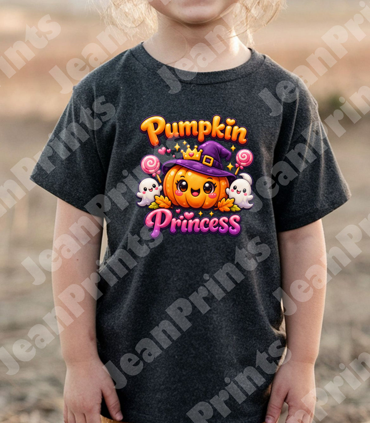 Pumpkin Princess Halloween Design Toddler | Cute Fall T- Shirt Design | Cute Halloween Design