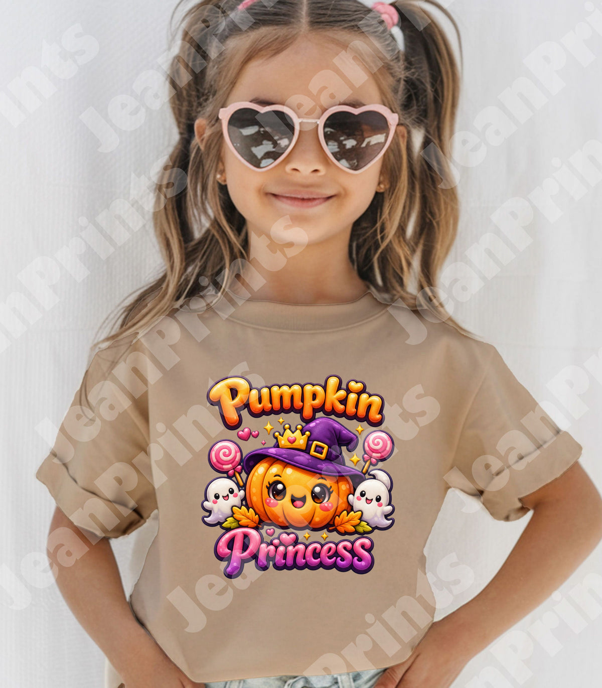 Pumpkin Princess Halloween Design Toddler | Cute Fall T- Shirt Design | Cute Halloween Design