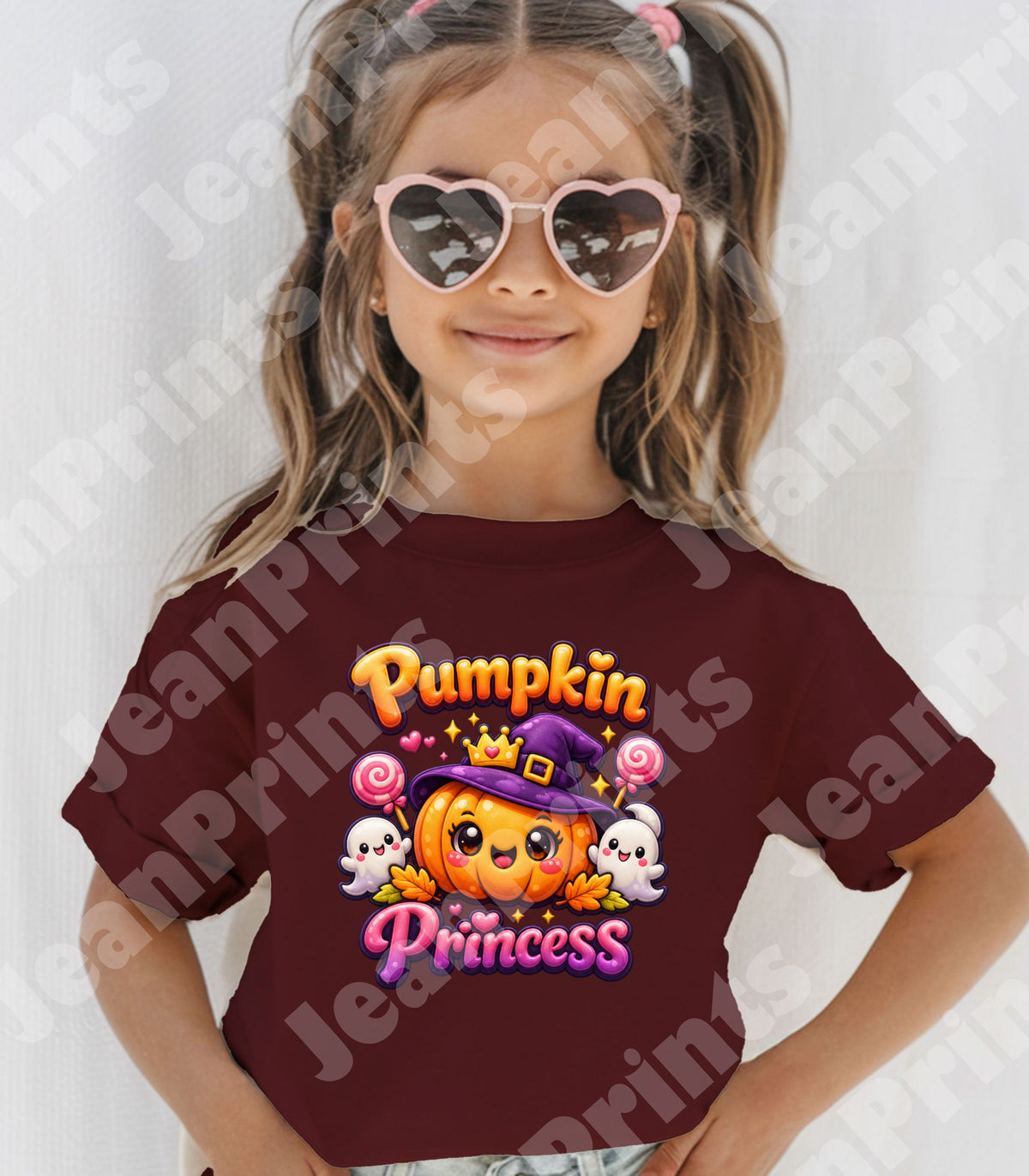 Pumpkin Princess Halloween Design Toddler | Cute Fall T- Shirt Design | Cute Halloween Design